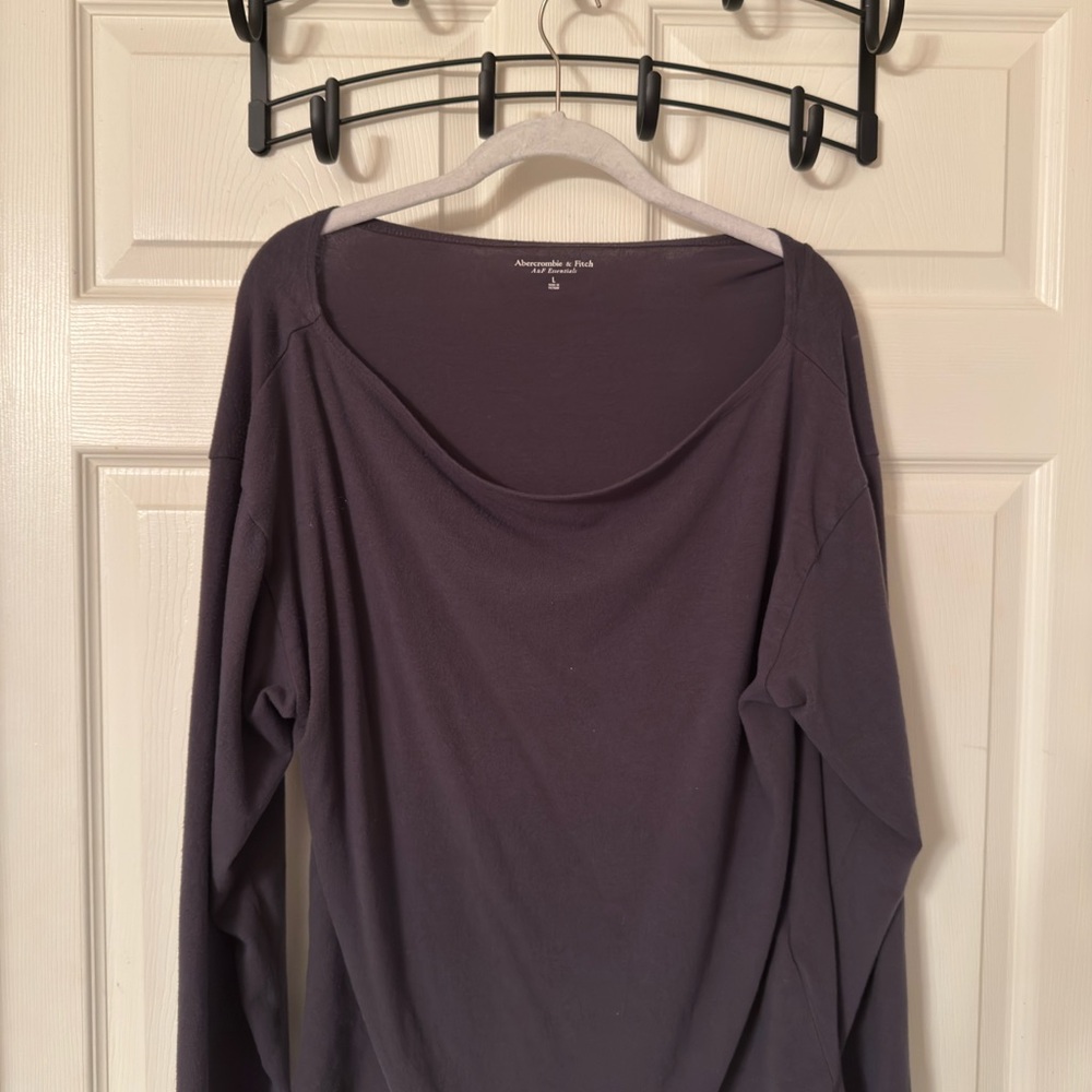 Women's Dark Gray Long Sleeve Top